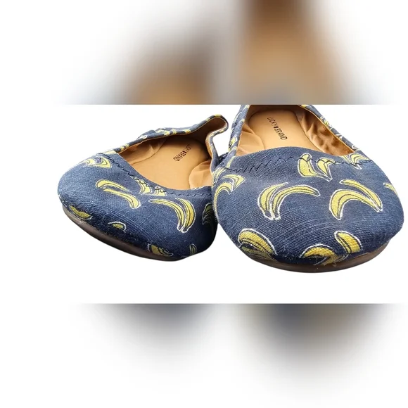 Lucky Brand GO BANANAS!!!! Dainty Low Profile Flats With Bananas - Picture 3 of 8